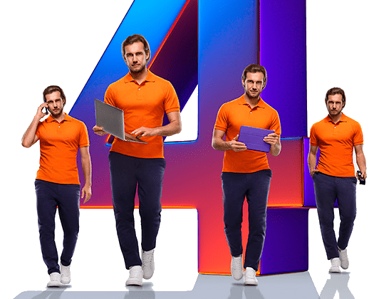 Великолепная четверка Ростелеком в деревня Кривая Лука (Орловская область)